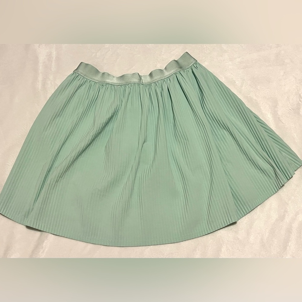 All in Motion Light Green Girls Pleated Skirt w/ Shorts and Pockets Skort Sz 14 - Picture 10 of 11